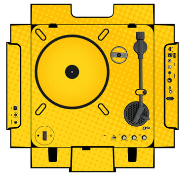 Numark PT 01 incl. Sides Skin Gradienter Yellow